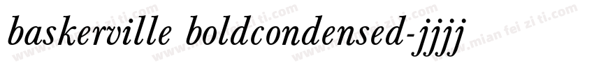 baskerville boldcondensed字体转换